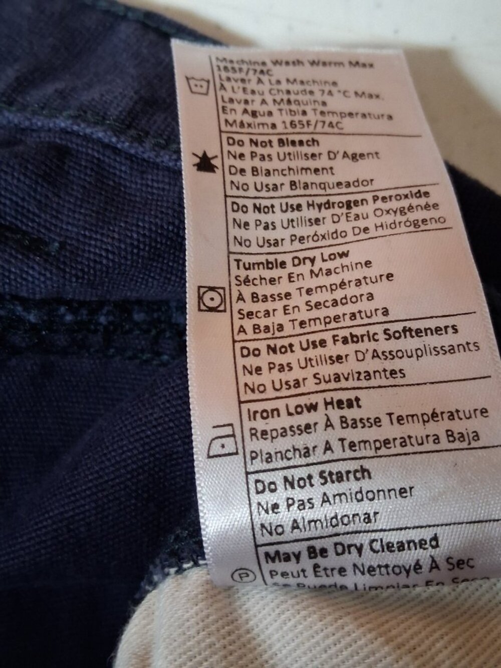 Carhartt FR Pants 36x32 Loose Fit Actual Size Blue Mid Weight Canvas CAT 2 2112 - Picture 7 of 16